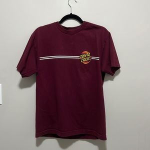 Maroon Santa Cruz Tee—Small